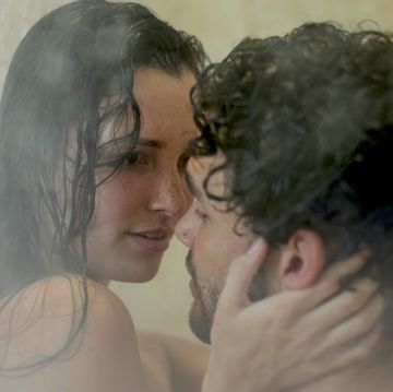 cape town, south africa, young couple in shower together