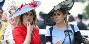 ascot, england   june 22  princess eugenie of york l and princess beatrice of york are seen in the parade ring as she attends royal ascot 2017 at ascot racecourse on june 22, 2017 in ascot, england  photo by chris jacksongetty images