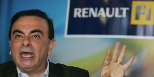 Renault CEO Brazilian Carlos Ghosn gives