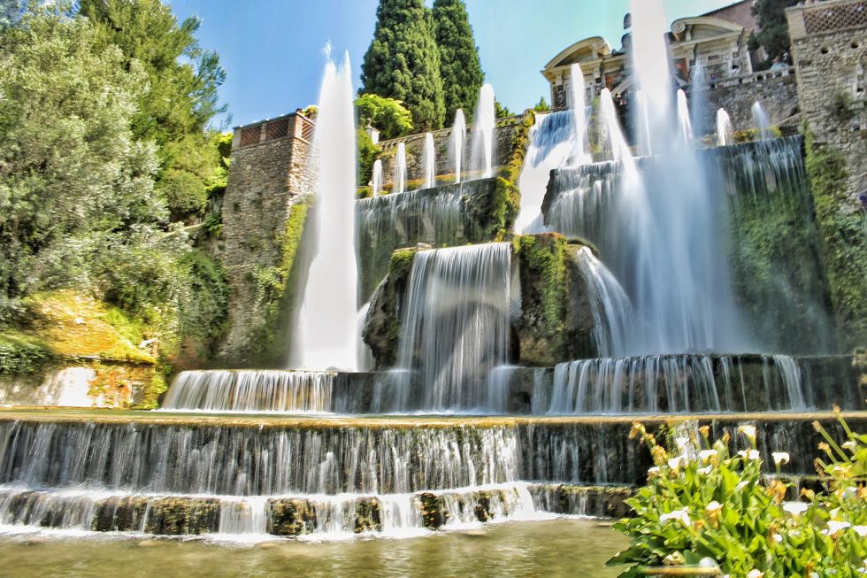 Main fountain of Tivoli park in Ljubljana