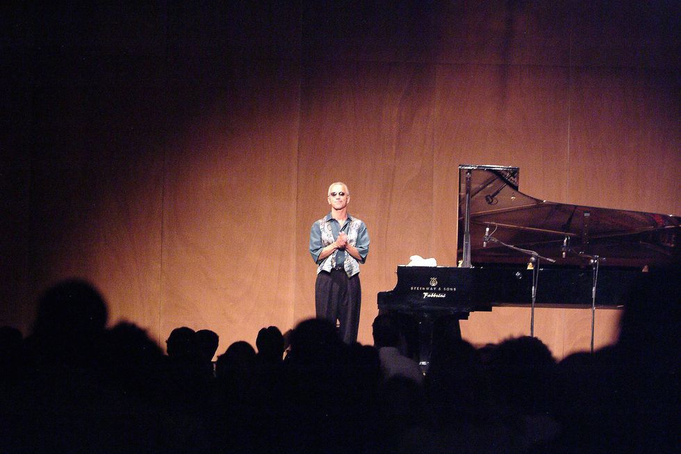 US musician Keith Jarrett applauds his f