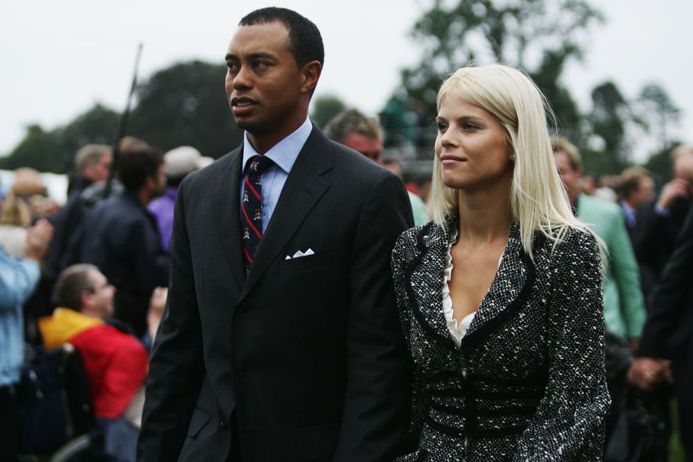 Tiger Woods and his ex-wife, Elin Nordegren, in 2006