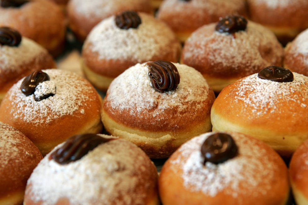 Traditional Food For The Jewish Festival Of Hanukkah