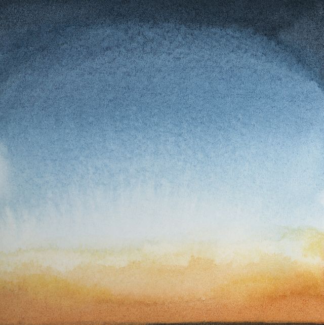 Sky, Horizon, Watercolor paint, Sea, Cloud, Calm, Ocean, Painting, Illustration, Art, 