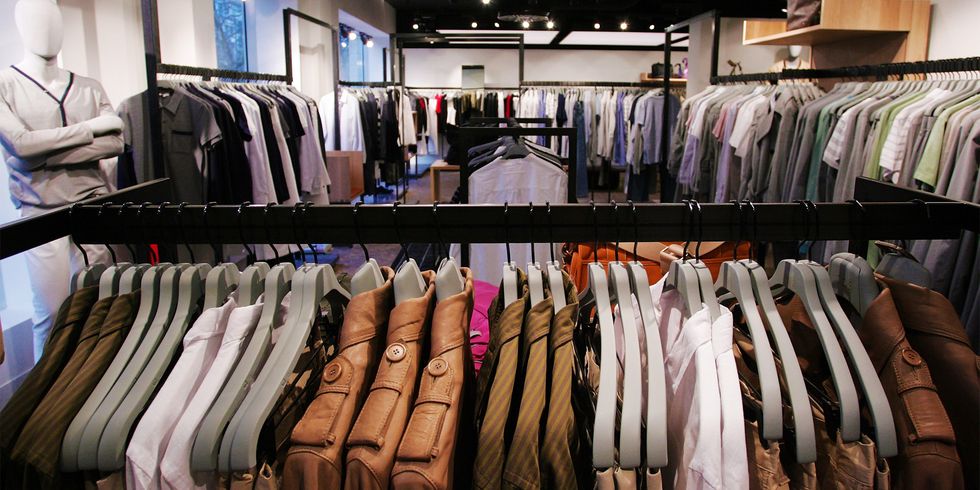 Boutique, Room, Closet, Outlet store, Clothes hanger, Dry cleaning, Retail, Building, Furniture, 