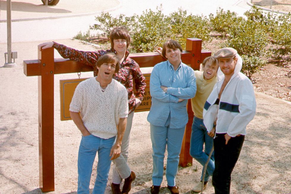 The Beach Boys in 1965: (L-R) Dennis Wilson, Brian Wilson, Carl Wilson, Al Jardine, Mike Love