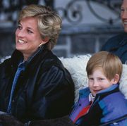 princess diana 1961 1997 with her sons prince william left and prince harry on a skiing holiday in lech, austria, 30th march 1993 photo by jayne fincherprincess diana archivegetty images