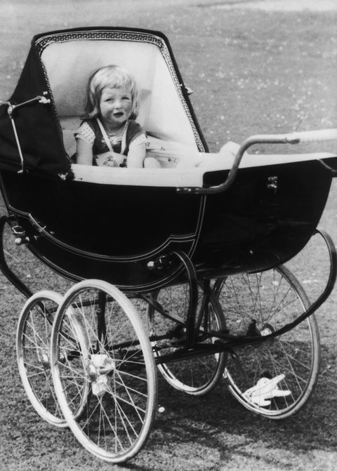 Young Lady Diana in her stroller at Park House, Sandringham in Norfolk, 1963