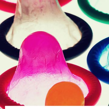 Full Frame Shot Of Multi Colored Condoms