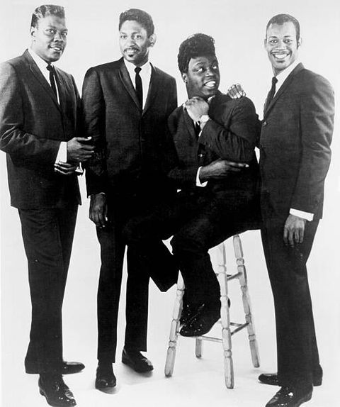 new york   1958 l r will dub jones, carl gardner, cornell gunter and billy guy of the coasters pose for a portrait in new york city, new york in 1958 photo by michael ochs archivesgetty images