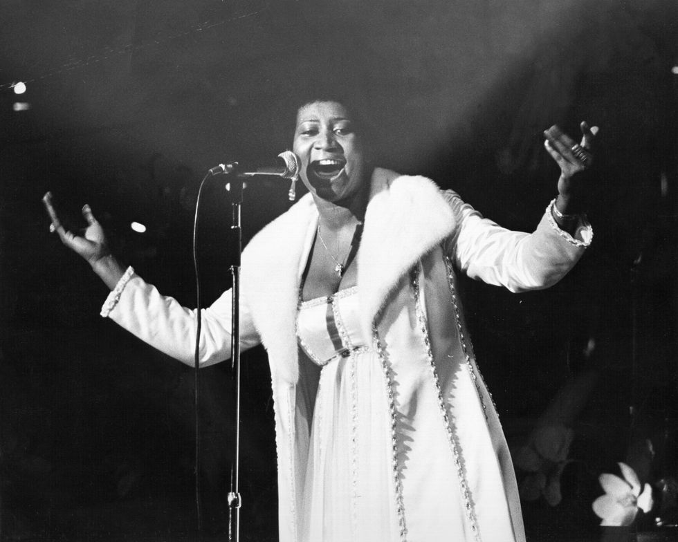 circa 1968 soul singer aretha franklin performs onstage in circa 1968 photo by michael ochs archivesgetty images