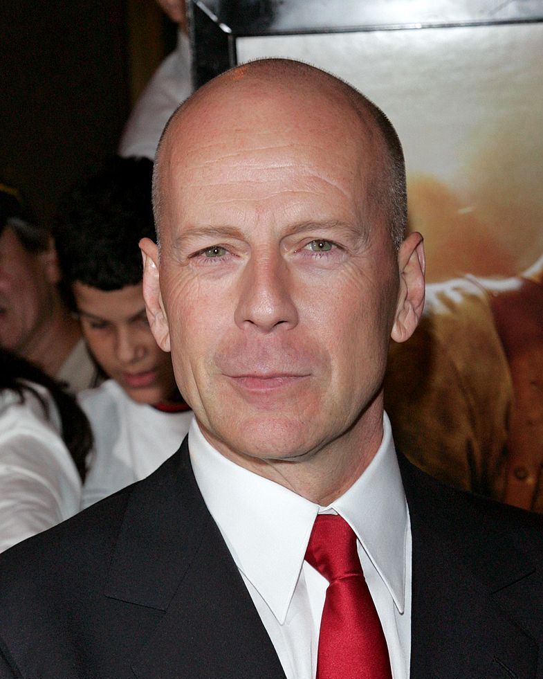 Bruce Willis with Very Short Spiky Hair Style brunette 2 comments