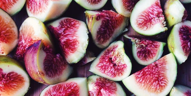 Full Frame Shot Of Fig Slice