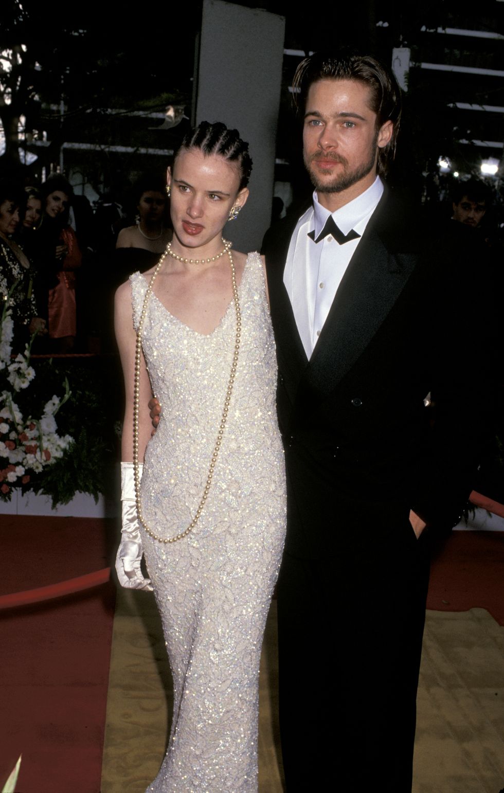 Juliette Lewis y Brad Pitt en los Oscars