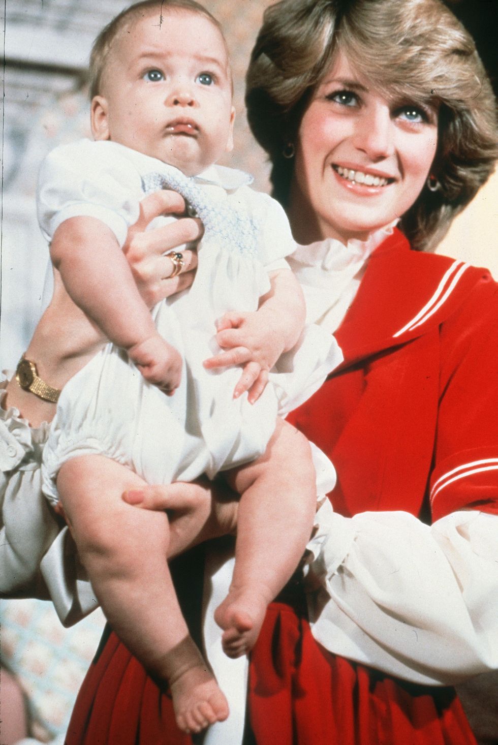 diana, princess of wales with baby prince williamduring the christmas season at kensington palace, london, england, december 1982 photo by anwar husseinwireimage