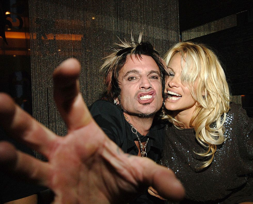 tommy lee and pamela anderson photo by denise truscellowireimage