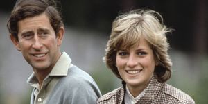Prince Charles and Princess Diana pose by the River Dee while on their honeymoon