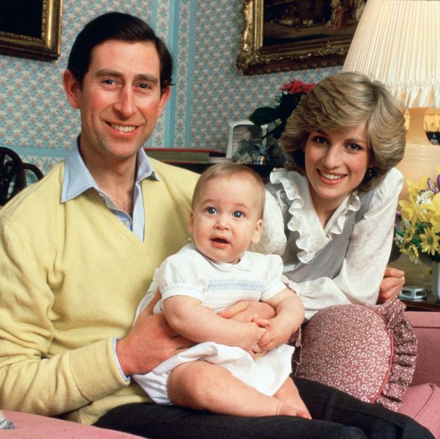 united kingdom   february 01  prince charles, prince of wales and diana, princess of wales with their baby son, prince william, at home in kensington palace  photo by tim graham photo library via getty images