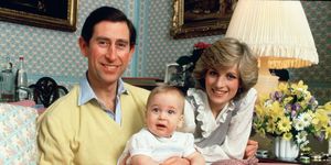 united kingdom   february 01  prince charles, prince of wales and diana, princess of wales with their baby son, prince william, at home in kensington palace  photo by tim graham photo library via getty images