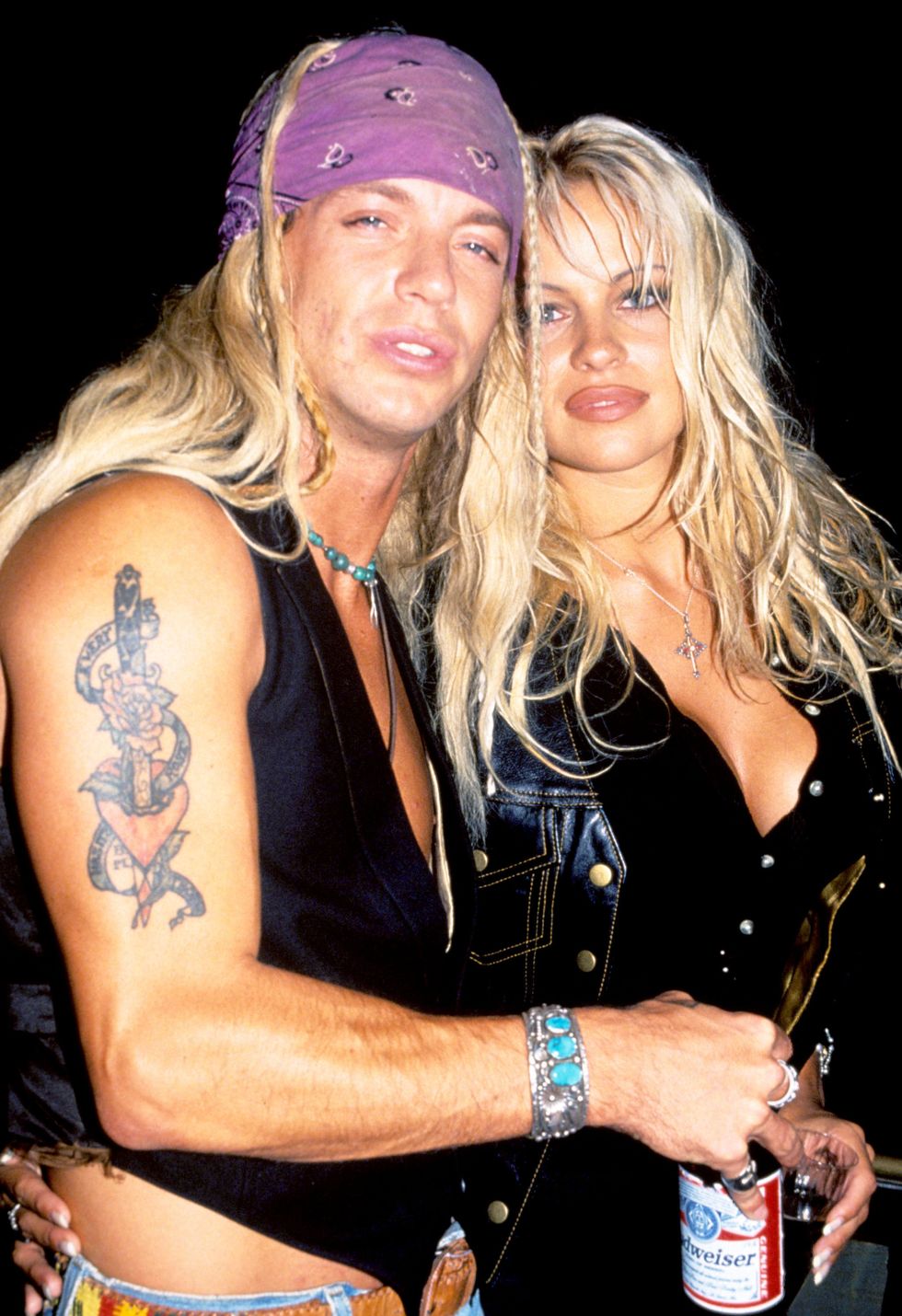 bret michaels of poison and pamela anderson photo by s granitzwireimage