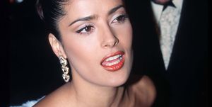 294316 25 actress salma hayek attends elizabeth taylors 65th birthday party february 16, 1997 in los angeles, ca two time academy award winner taylor is a successful business woman and a dedicated advocate for aids research photo by russell einhornliaison