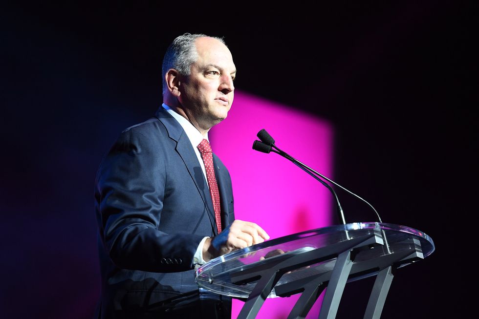 new orleans, la   june 30  governor john bel edwards speaks onstage at the 2017 essence festival presented by coca cola at ernest n morial convention center on june 30, 2017 in new orleans, louisiana  photo by paras griffingetty images for 2017 essence festival