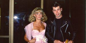 singer and actress olivia newton john and co star john travolta attend the premiere of the film grease, 1978   photo by michael ochs archivesgetty images