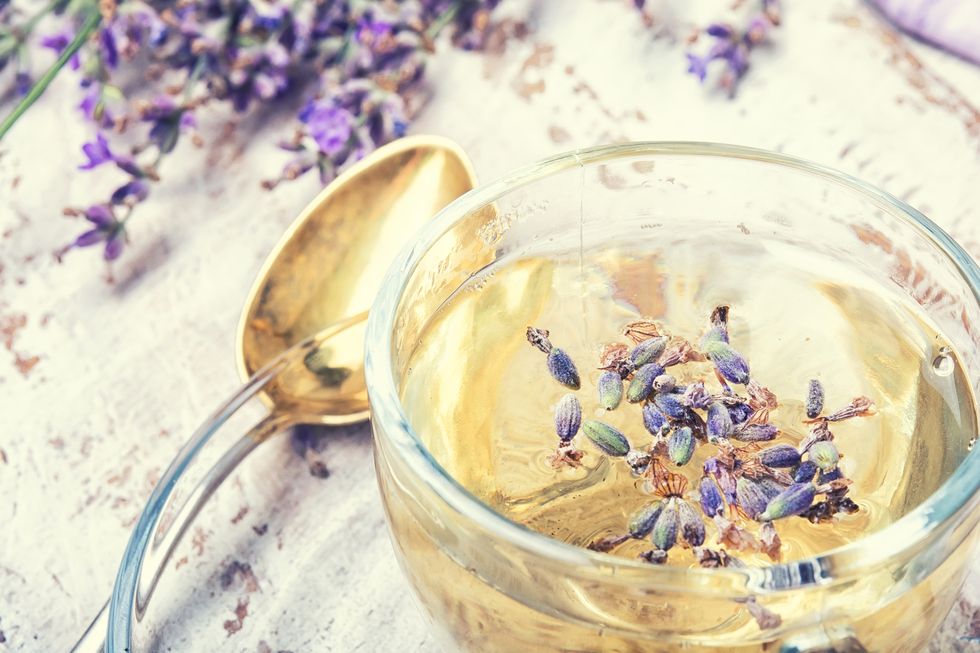Herbal tea with lavender