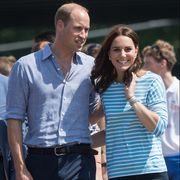 heidelberg, germany   july 20  prince william, duke of cambridge and catherine, duchess of cambridge walk together after participating in a rowing race between the twinned town of cambridge and heidelberg during an official visit to poland and germany on july 20, 2017 in heidelberg, germany  photo by samir husseinsamir husseinwireimage