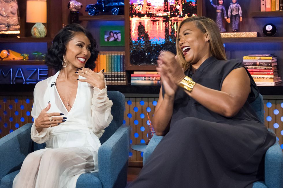 watch what happens live with andy cohen pictured l r jada pinkett smith and queen latifah photo by charles sykesbravonbcu photo banknbcuniversal via getty images