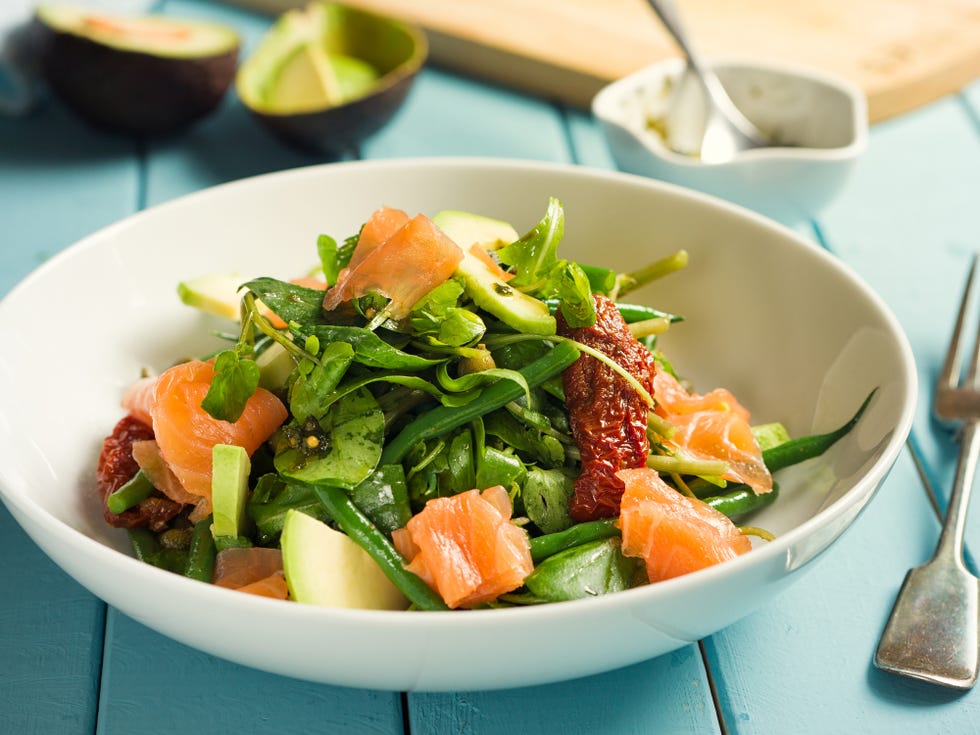 ﻿ensalada de berros con salmón