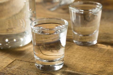Drink, Shot glass, Liqueur, Glass, Distilled beverage, Old fashioned glass, Alcohol, Pint glass, Drinkware, 