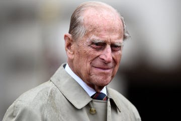 london, england   august 2  prince philip, duke of edinburgh, in his role as captain general, royal marines, makes his final individual public engagement as he attends a parade to mark the finale of the 1664 global challenge, on the buckingham palace forecourt on august 2, 2017 in london, england photo by hannah mckay   wpa poolgetty images