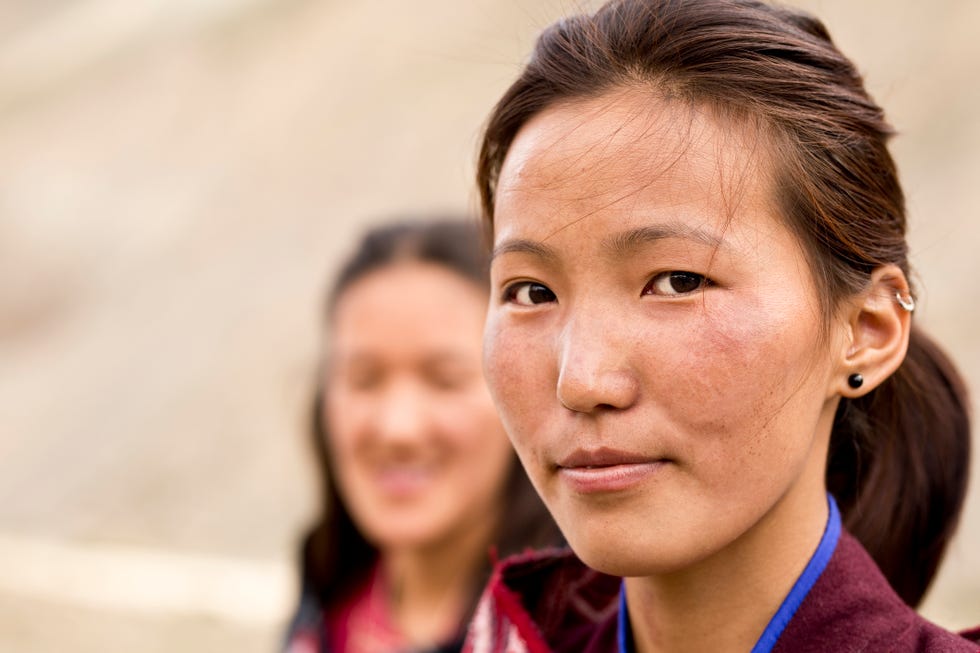 portrait of beautiful buddhist women