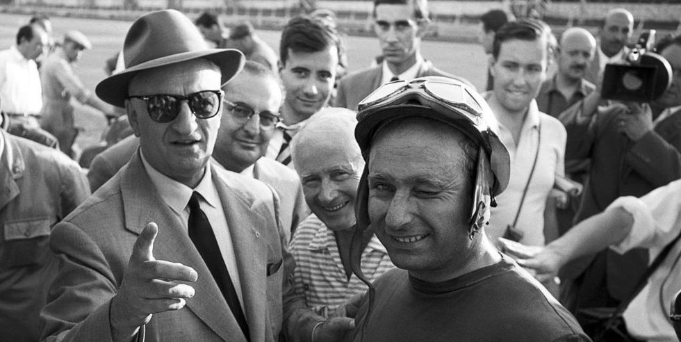 Enzo Ferrari, Juan Manuel Fangio, Grand Prix Of Italy