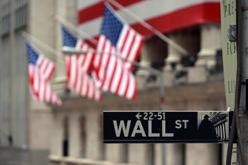 new york   september 16  a wall st sign next to the new york stock exchange nyse september 16, 2008 in new york city us stocks continued to drop tuesday morning for the second consecutive day, following yesterdays dow jones industrial average plunge of 44 or 504 points, being the worst single day loss since the terrorist attacks of september 2001 today the federal reserve is scheduled to announce the target interest rates for the federal funds its not clear how the central bank will respond to recent turmoil in the worlds financial markets this comes after news of merrill lynch  co inc selling itself to bank of america corp, the financial firm lehman brothers holdings inc filing for chapter 11 bankruptcy protection, and insurance giant american international group inc aig attempting to raise capital to stay afloat photo by spencer plattgetty images