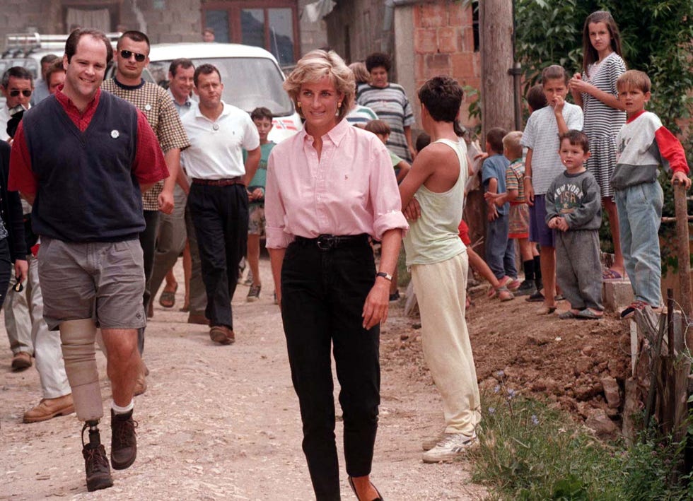 diana de gales en bosnia