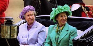 Royalty - Princess Margaret and Queen Elizabeth II - Horse Guards Parade, London