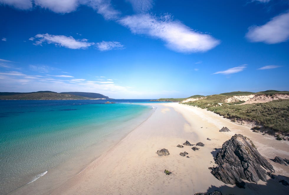 Idyllic beach on Scotland's north coast