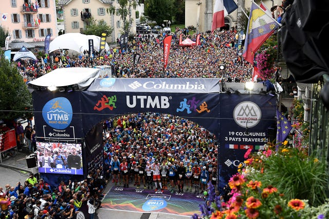 2300 runners wait for the start of the 170 km mount blanc ultra trail utmb race around the mont blanc crossing france, italy and swiss, on september 1, 2017 in chamonix the 15 th ultra trail du mont blanc utmb is a mountain ultramarathon with numerous passages in high altitude 2500m and in difficult weather conditions night, wind, cold, rain or snow it takes place once a year in the alps, across france, italy and switzerland photo by jean pierre clatot afp photo by jean pierre clatotafp via getty images