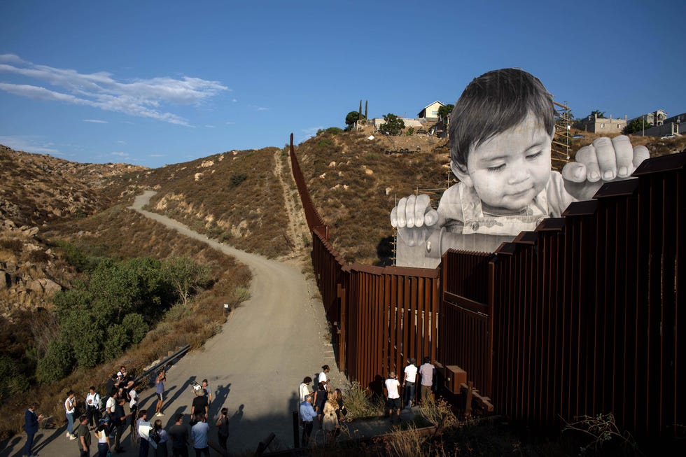 Baby Mural Mexico Border Wall