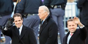 washington, dc   january 20 vice president joe biden and sons hunter biden l and beau biden walk in the inaugural parade january 20, 2009 in washington, dc barack obama was sworn in as the 44th president of the united states, becoming the first african american to be elected president of the us photo by david mcnewgetty images