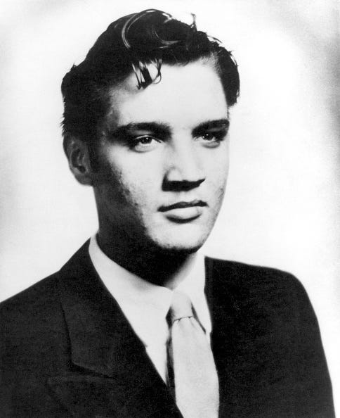united states january 01 usa photo of elvis presley, posed portrait of elvis presley, c19531954 photo by rbredferns