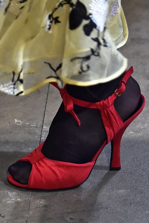 Red, Footwear, White, Black, Shoe, High heels, Leg, Carmine, Joint, Ankle, 