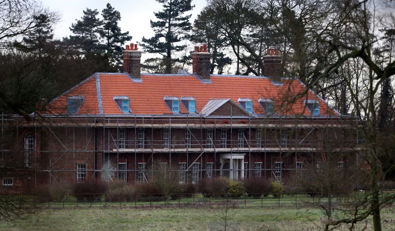 general view of anmer hall as work continues on the royal country retreat gifted to the duke and duchess of cambridge on queen elizabeth ii's sandringham estate in norfolk   photo by chris radburnpa images via getty images