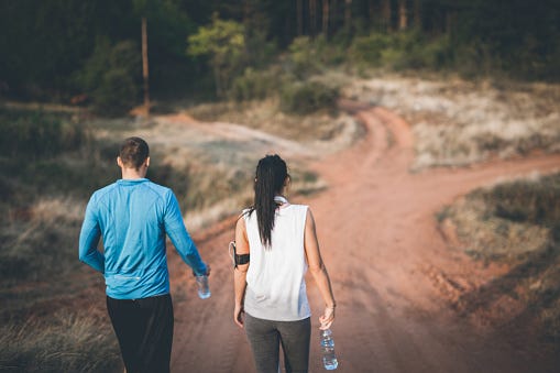 couple jogging
