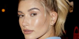 los angeles, ca   october 11  hailey baldwin attends the premiere for tbs's 'drop the mic' and 'the joker's wild' at the highlight room on october 11, 2017 in los angeles, california  photo by tibrina hobsongetty images