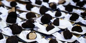 Black summer truffles (Tuber Aestivum) and price tags