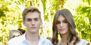 Presley Gerber and Kaia Gerber at the CFDA/Vogue Fashion Fund show
