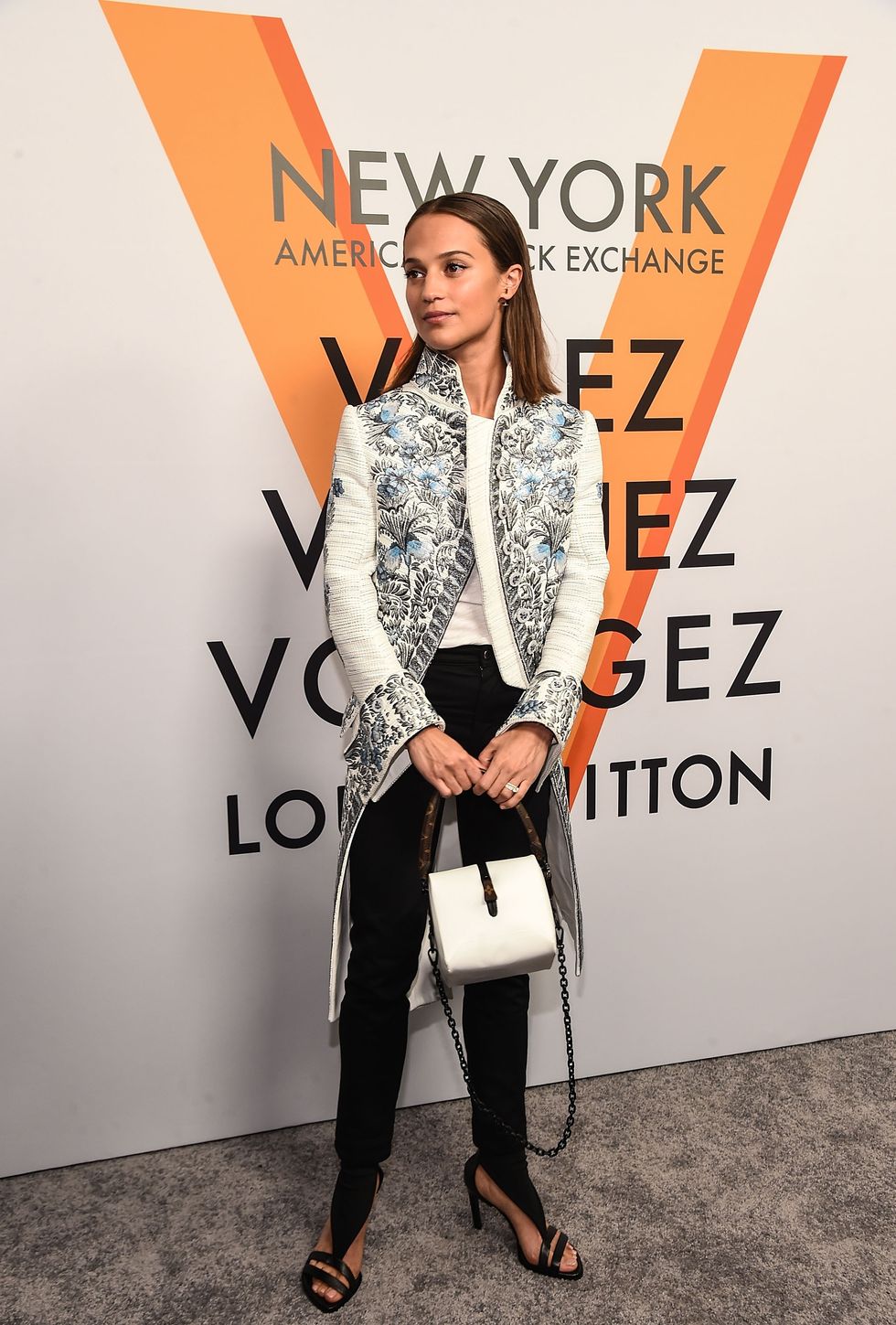 Alicia Vikander at Louis Vuitton Exhibition in NYC 2017